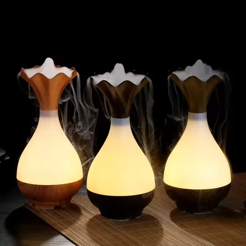High quality vase essential oil spray aromatherapy machine ultrasonic odor removal purification air humidifier