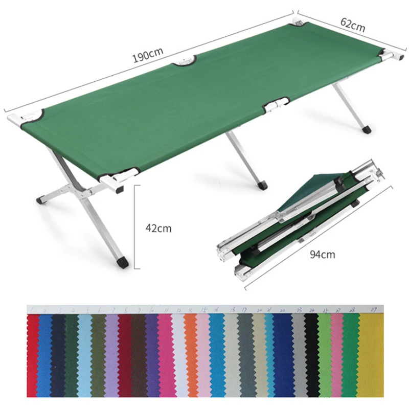 Fold-able easy carrying aluminum and metal folding bed stretcher military bed army cot folding camping bed