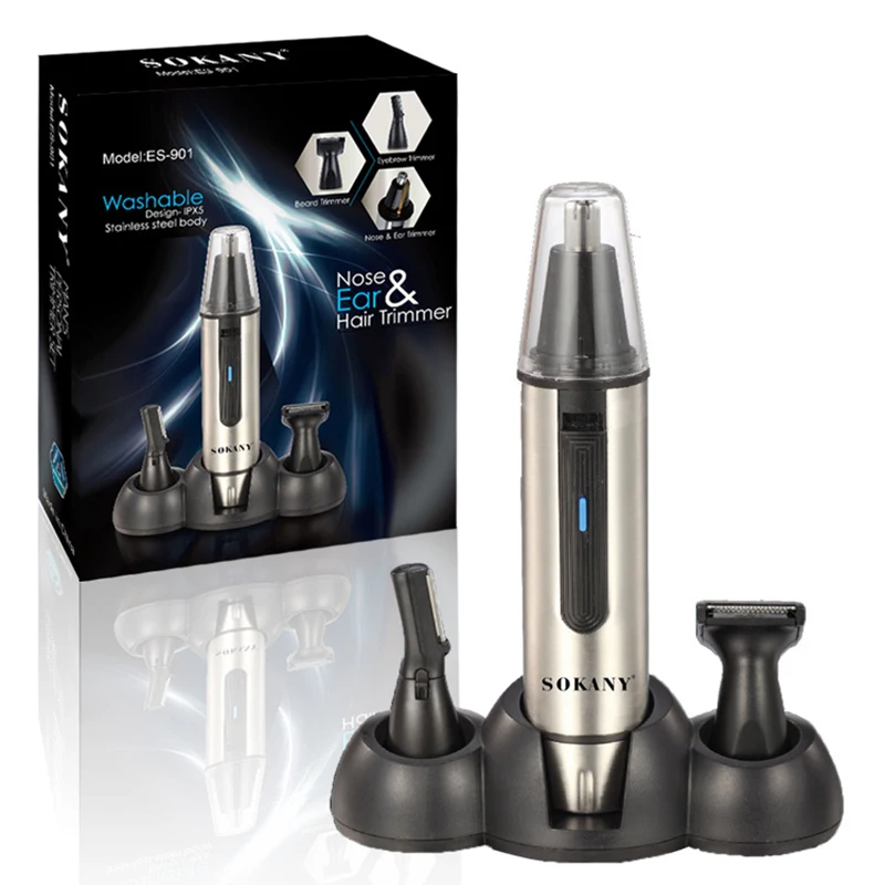3 In 1 Electric Ear Nose Trimmers Stainless Steel Hair Clipper Hair Removal