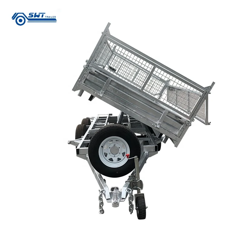 VTA approved 10x6 3WAYS 3.5T Flat Top Hydraulic tipping trailer