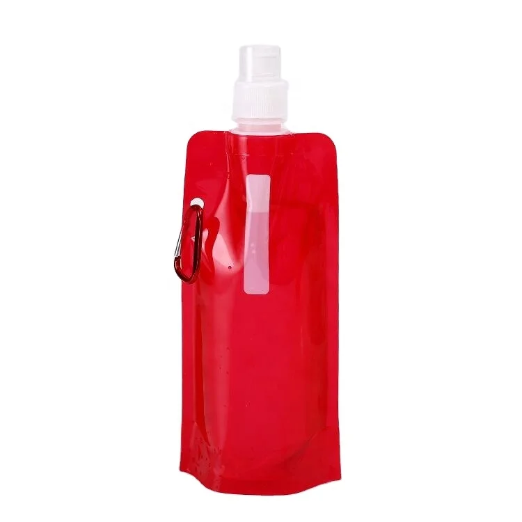 Collapsible Water Bottle Reusable Drinking Water Bottle with Clip for Biking, Hiking Travel