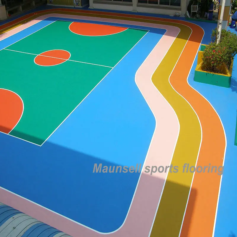 Indoor and Outdoor Plastic pvc vinyl Sports Flooring for Badminton Basketball Court