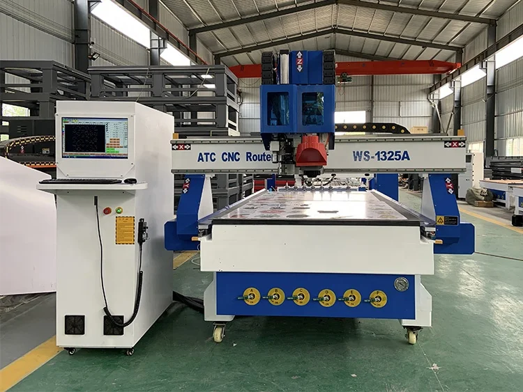 China Manufacturer Linear ATC 3d CNC Router Wood Carving Machine Woodworking Machinery for Furniture door cabinet