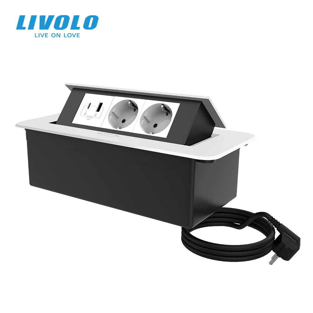 Настольная розетка USB TYPE-C, 18/20/36/45 Вт