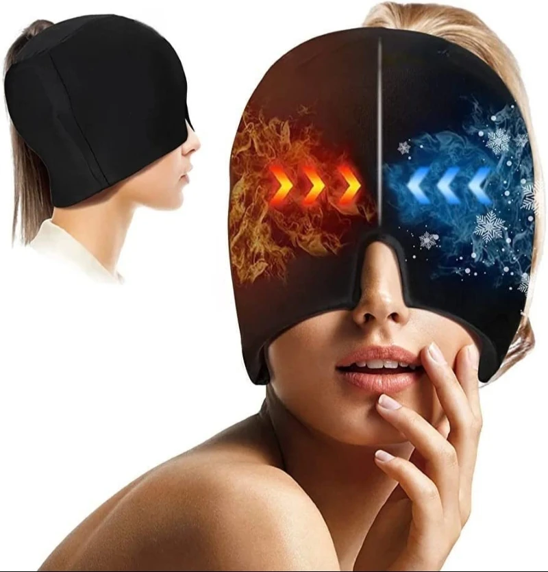 Hot Selling heat pack Gel Compression Cap Ice Pack Hot & Cold Migraine Relief and Rehabilitation migraine relief gel cap