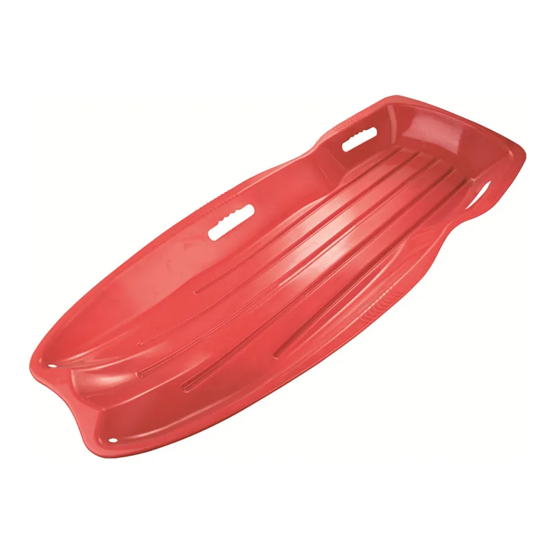 Wholesale HDPE Plastic Snow Sled for Adults Toboggan Sledge Downhill Kids Steerable Snow Sled