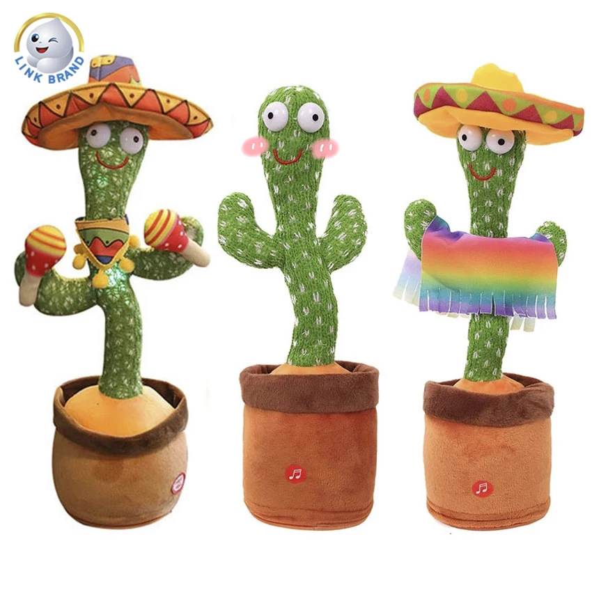 Tik Tok Dancing Talking Fancy Magic Artifical Kaktus Cactus Twisting Plush Stuffed Toy What You Say
