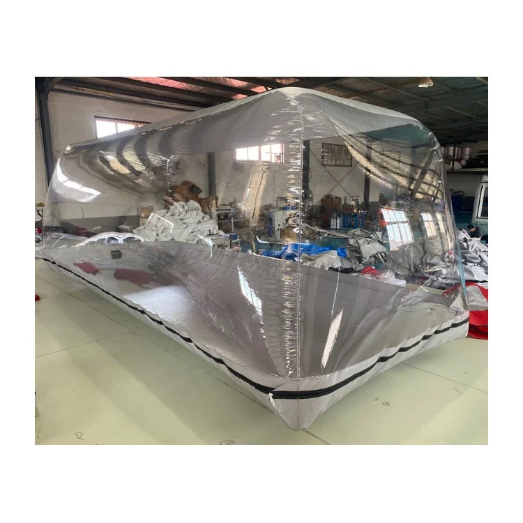Factory price transparent outdoor car storage capsule inflatable garage car cover