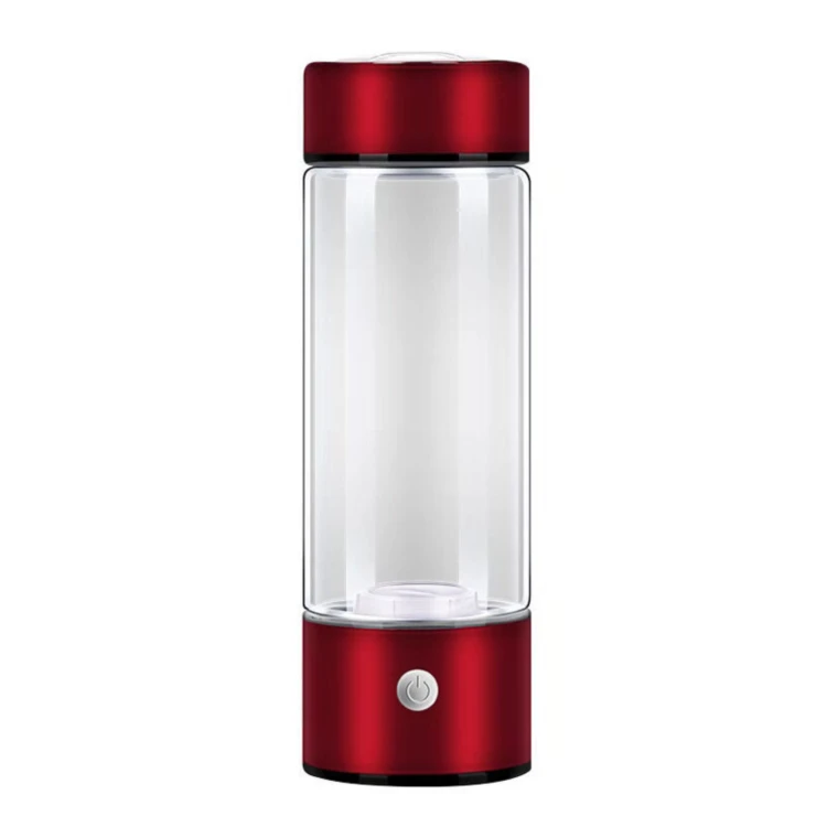 Ailingalaxy New 2024 Portable Hydrogen Water Bottle 420ml Hydrogen Water Generator Glass Bottle