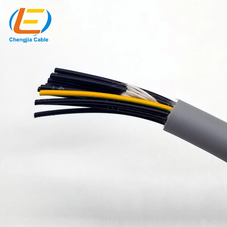 RVVP 2 3 4 multi core shielded cable Customized TRVV high flexible drag chain cable PUR/TPU underwater special cable