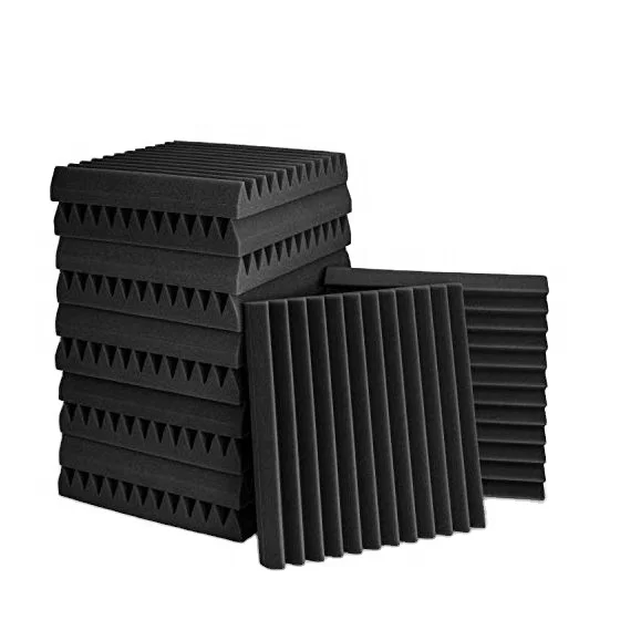 Wholesale Fireproof Soundproof Foam Panel Acoustic Wedge Cotton Self-Adhesive Foam for Studio Band Room Sound Isolation Panel