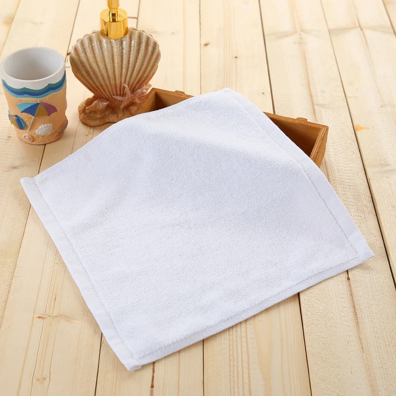 Wholesale Skin-Friendly Hotel White Spa Hand Towel Water Absorption Bath Towels Terry White Facial Towels