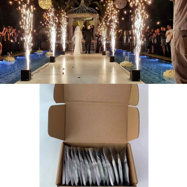 Best price cold spark powder titanium aluminum alloy  200 g heating element  metal granule ti bags for indoor and outdoor