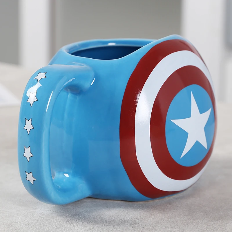 
Marvel superhero creative water cup little bitch Deadpool spider man Ceramic spider man Ceramic souvenir mug 
