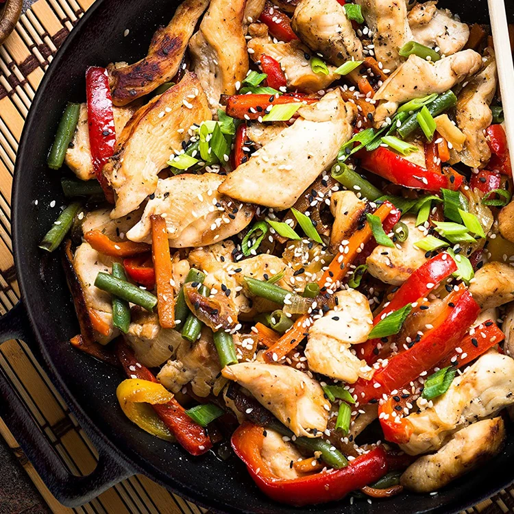 Hot sell  30 inches traditional cast iron wok pan with ear handles