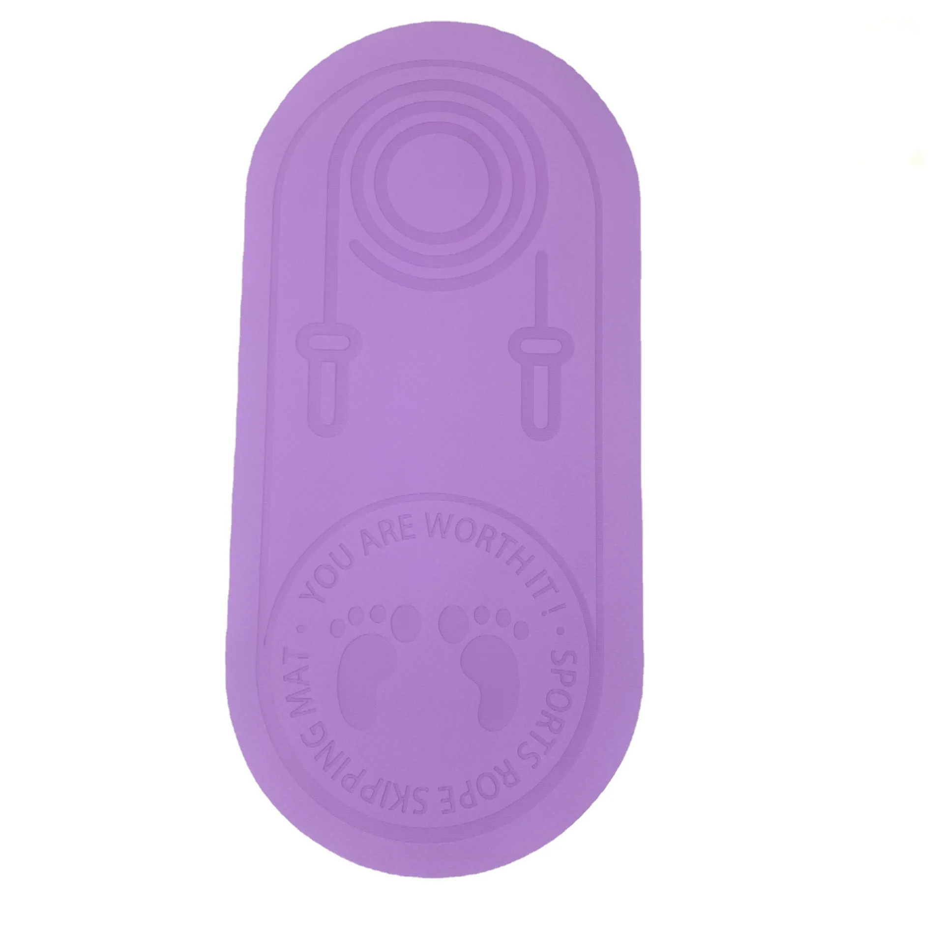 
Customized Logo Non Slip 6mm TPE Jump Rope Mat Indoor Exercise Sports Fitness Yoga Mat 
