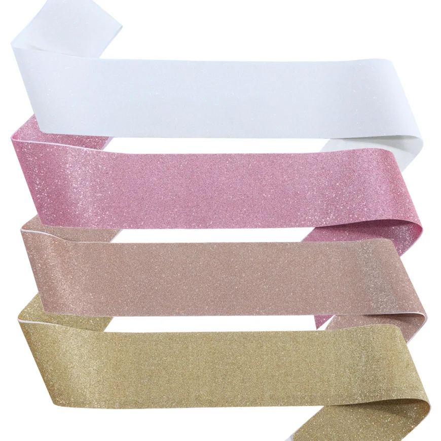 blank shoulder strap green onion powder cloth can still DIY all kinds of birthday wedding party belt