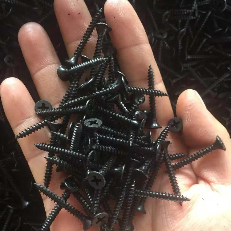 Черный фосфатный винт гипсокартона для дерева и