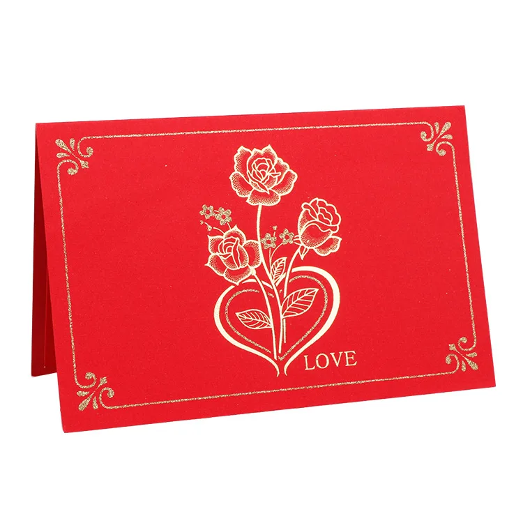 Элегантные 3D свадебные пригласительные открытки ручной работы с цветочным рисунком