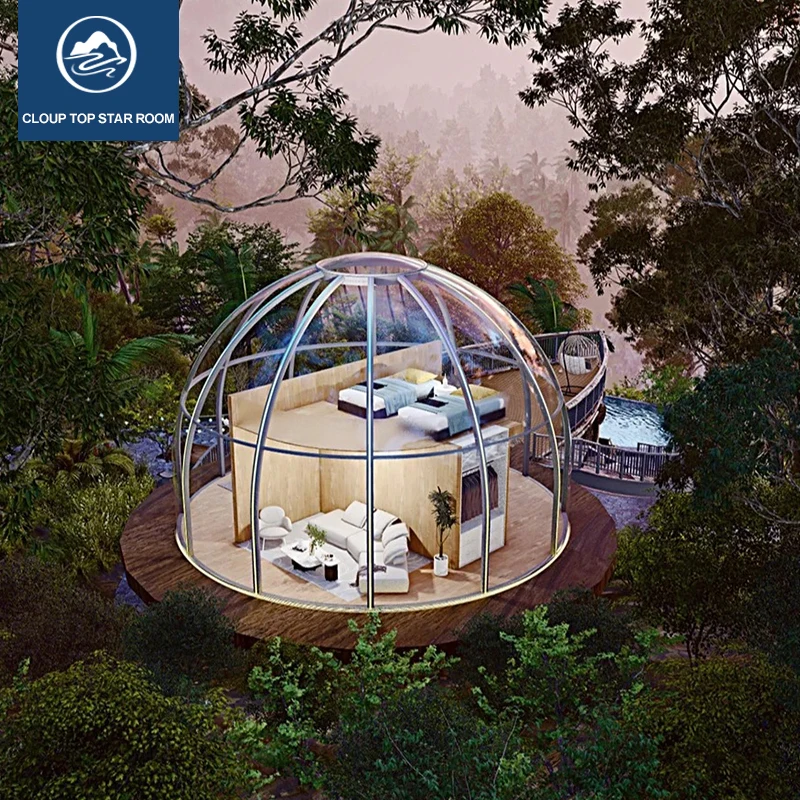 Full House  Outdoor Polycarbonate Manufacturer Geodesic Polycarbonate Tent Dome House
