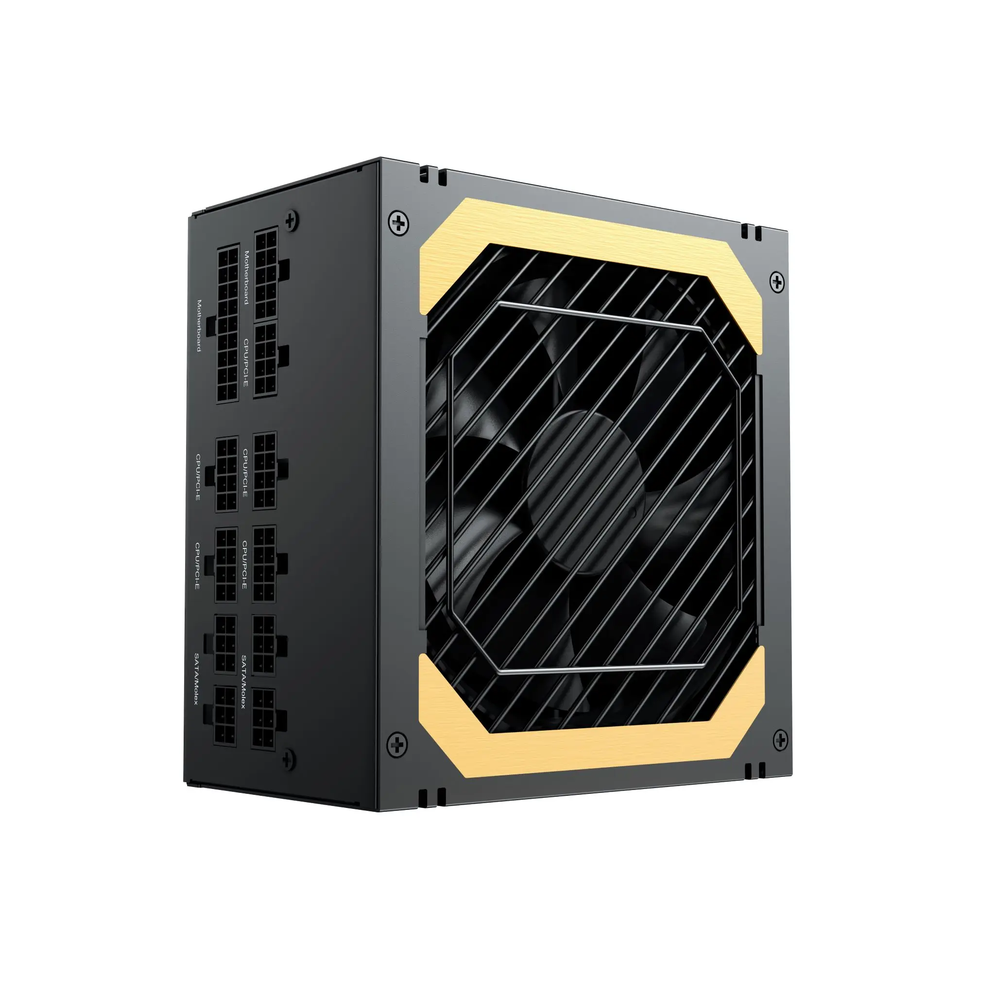High Quality Full Module White Atx Power Supply 750w Computer Power Supplies Gold 80Plus Pc Power PCIE 5.0 with 12cm FAN