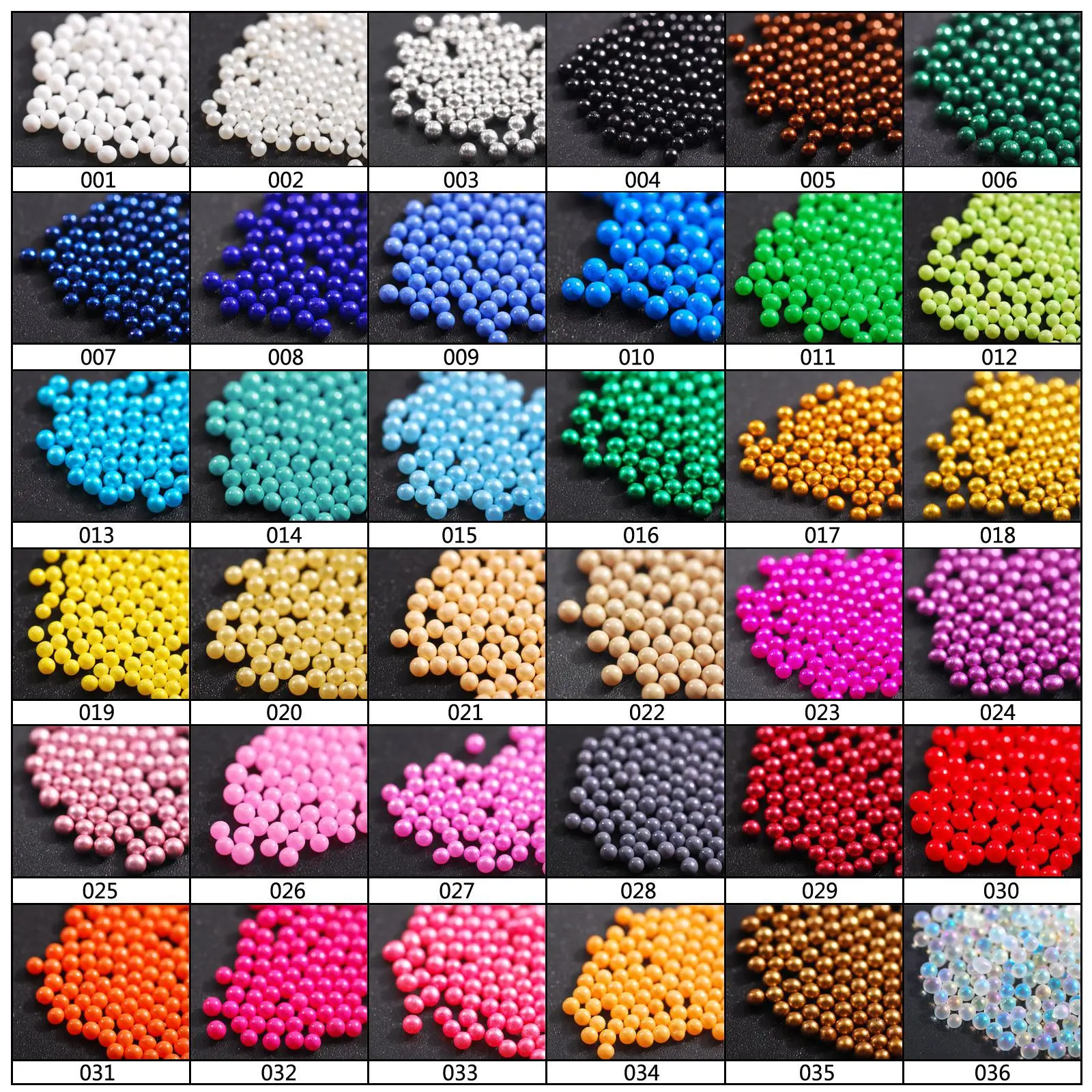450g/bag 2mm Wholesale Glass pearls Round Colorful Beads Without Holes For Nail Craft Jewelry Making Accessories