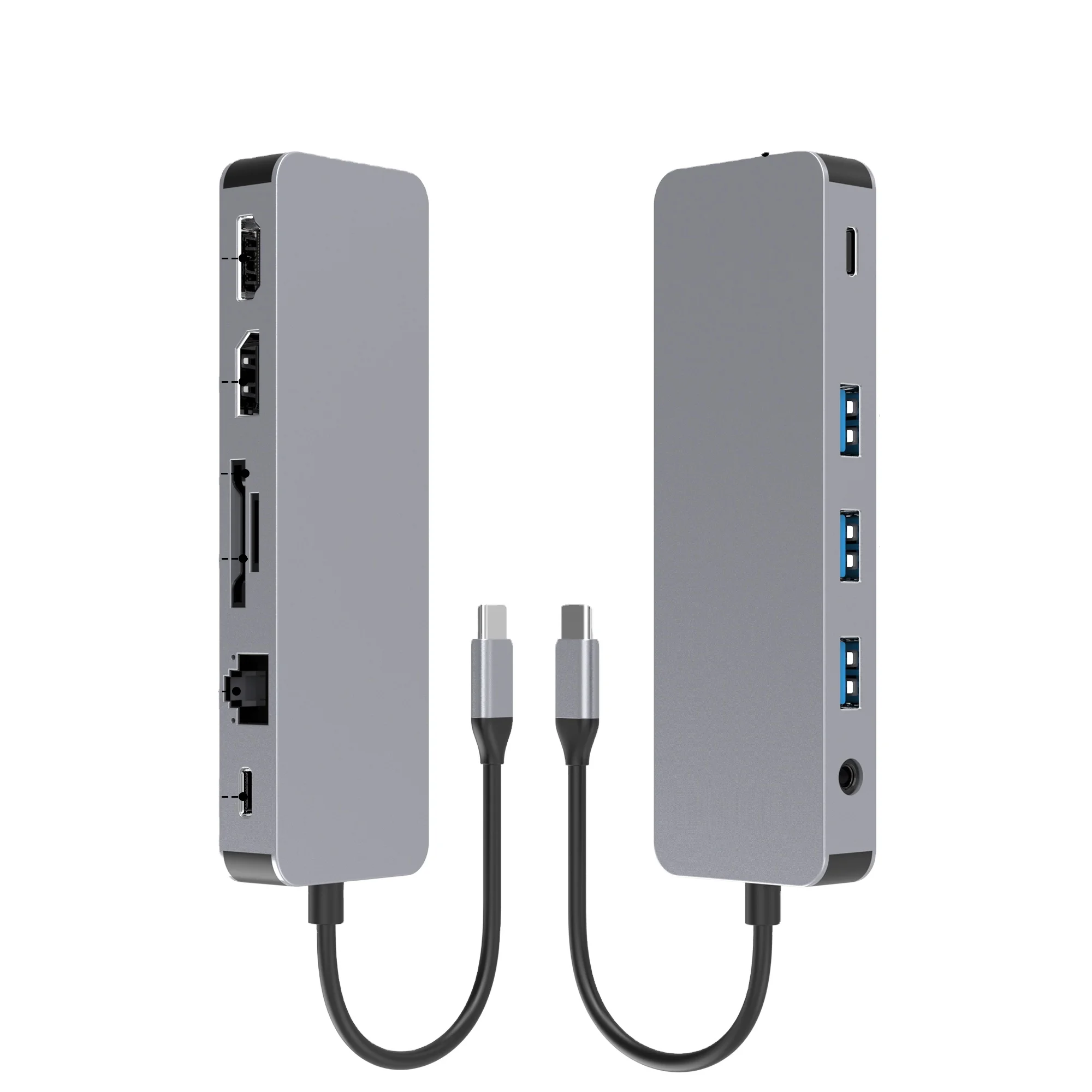 12 in 1 usb c hub multifunction Custom wholesale OEM ODM docking station power adapter type c hub laptop adapter