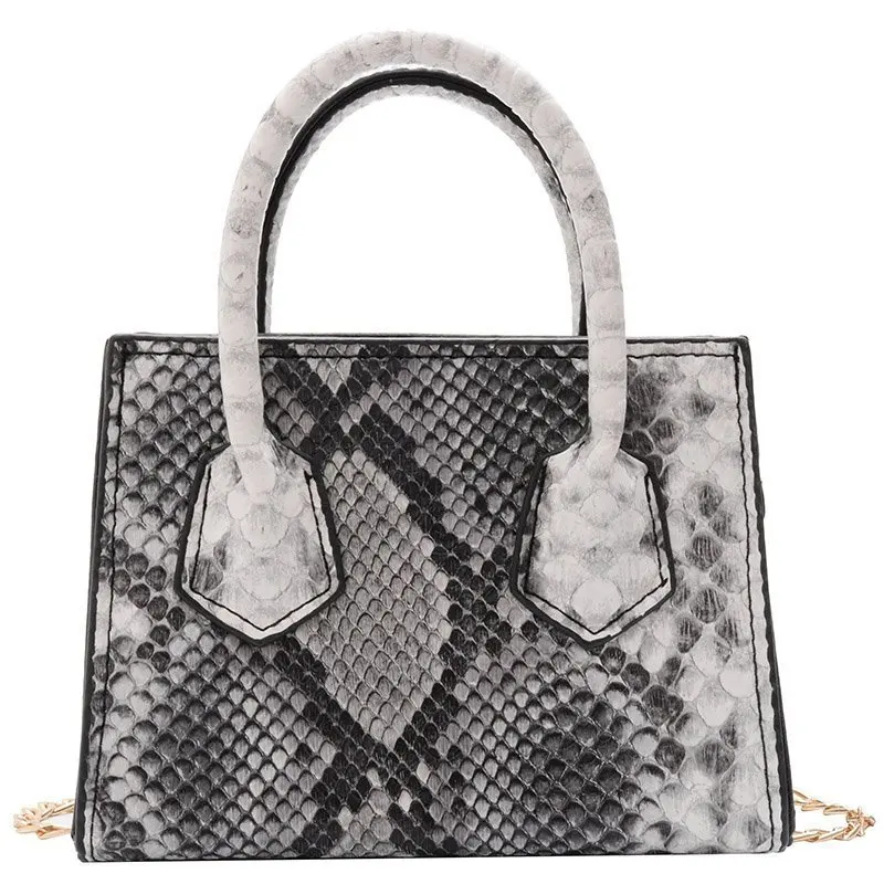 Explosive cross-border handbags European and American trend snake print shoulder bag messenger handbag mini handbag