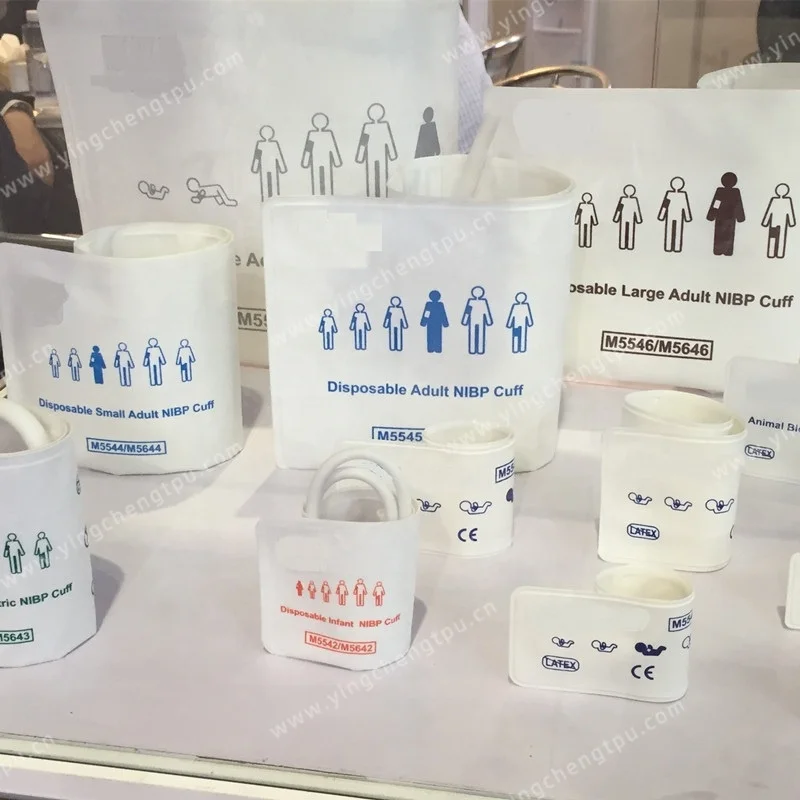 RF HF Weldable PVC Hook and Loop Material for Disposable NIBP Cuffs