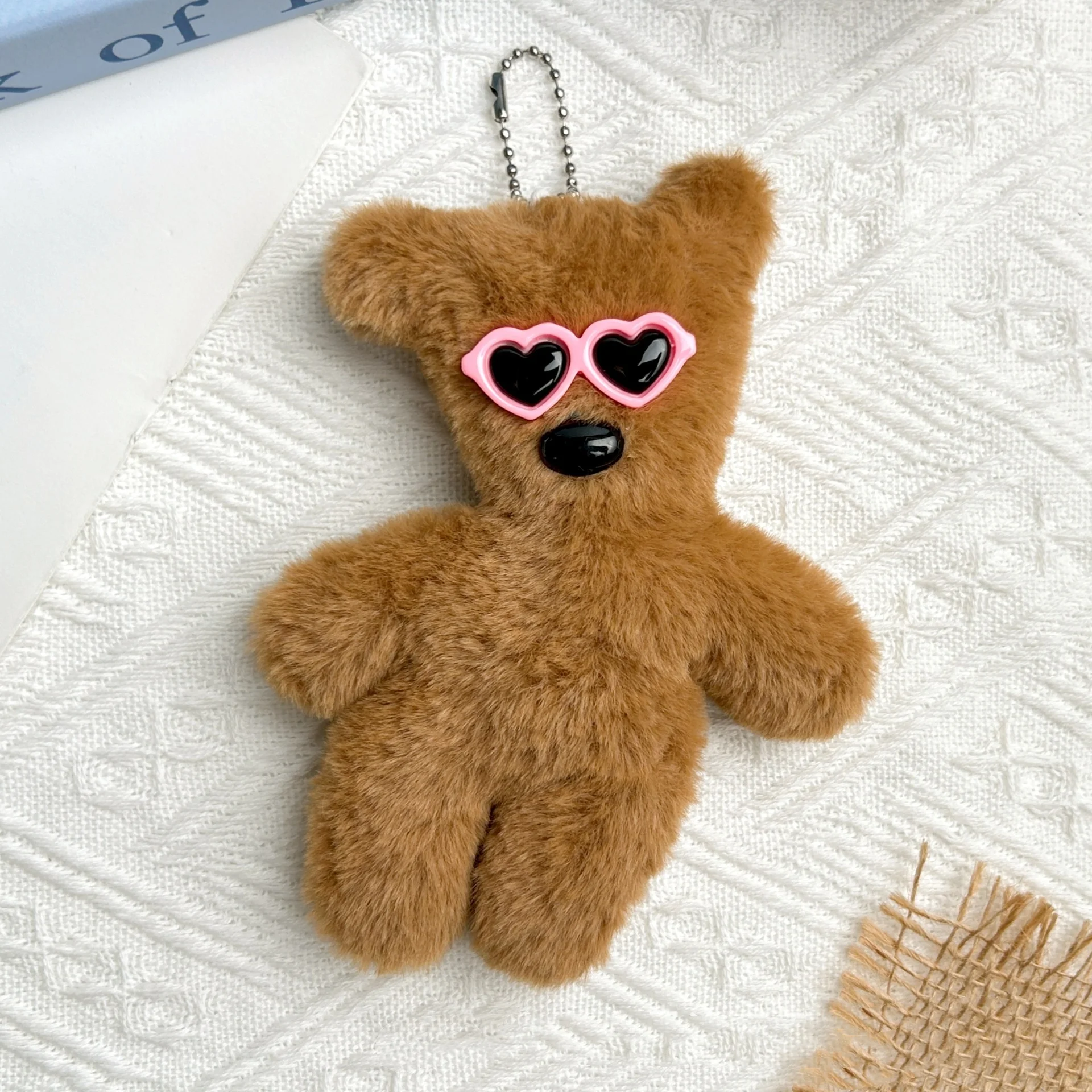 New Product Ideas 2024 Teddy Bear Doll Handmade Diy Self Made Material Pack Little Bear Pendant Key Chain Accessories
