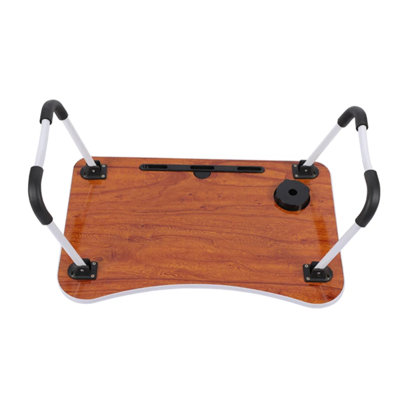 Concise Style Save Space Foldable Study Desk Laptop Folding  MDF laptop table for bed