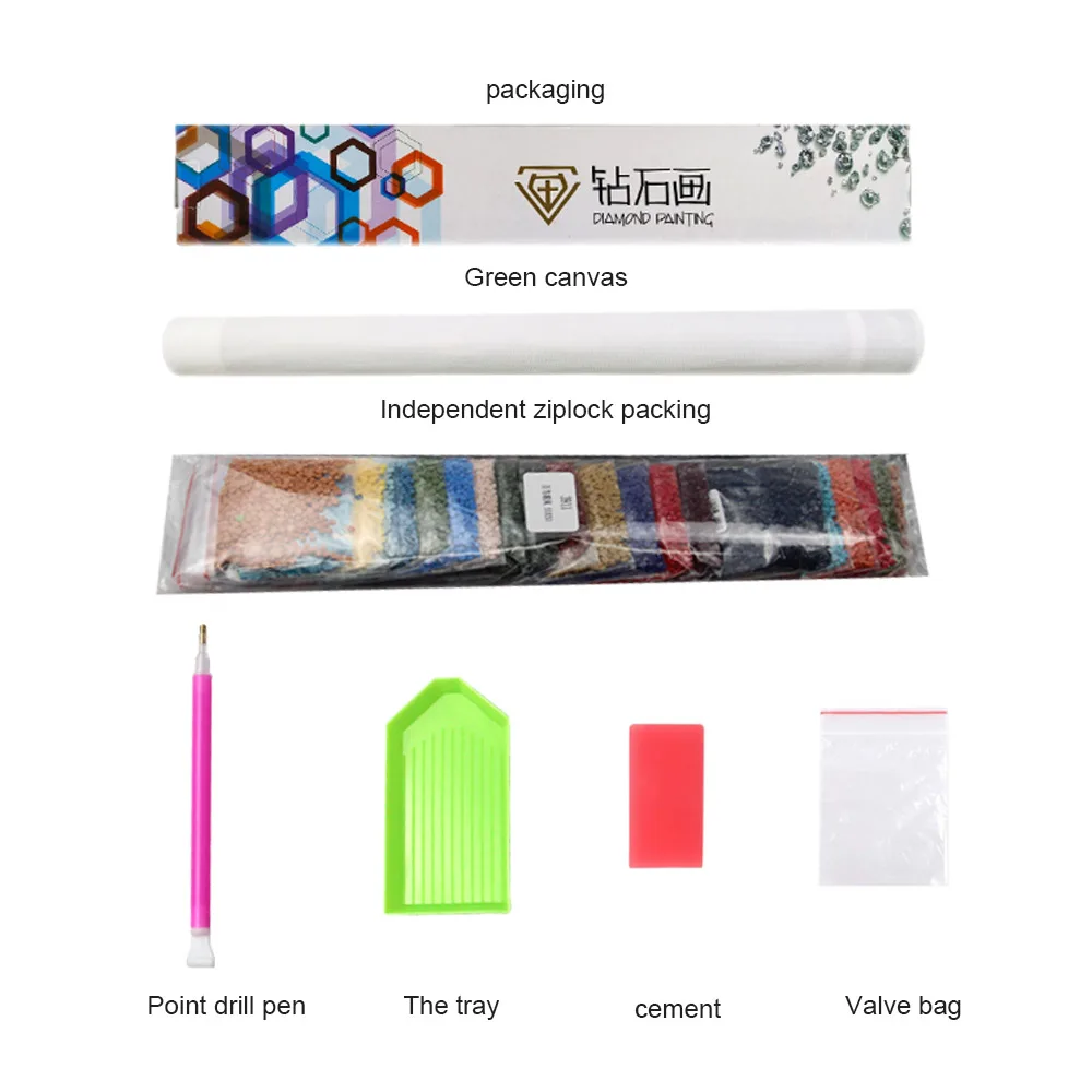 Wholesale Custom High Quality Full Drills Landscape Diy Diamond Art Painting Home Decoration For Beginners