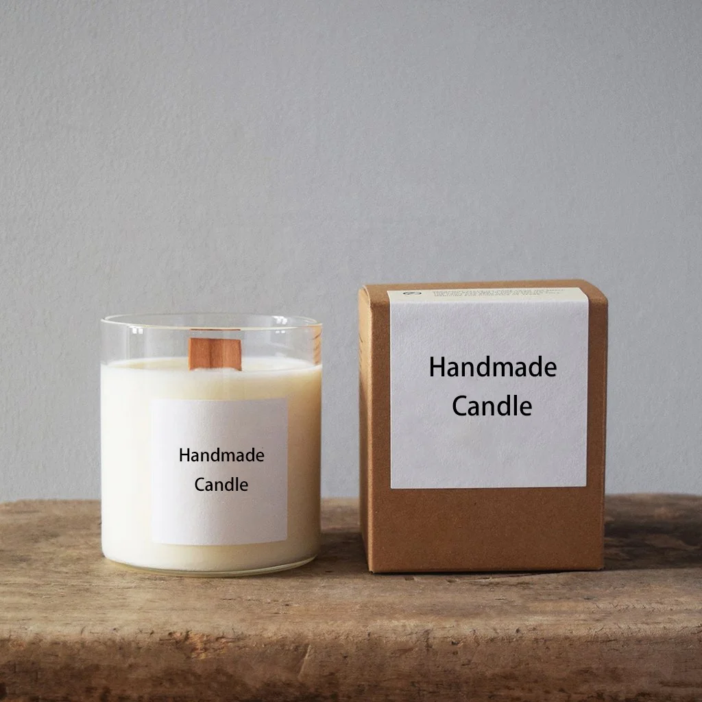 Wholesale customized size High temperature resistant high borosilicate glass candle jar with bamboo lid