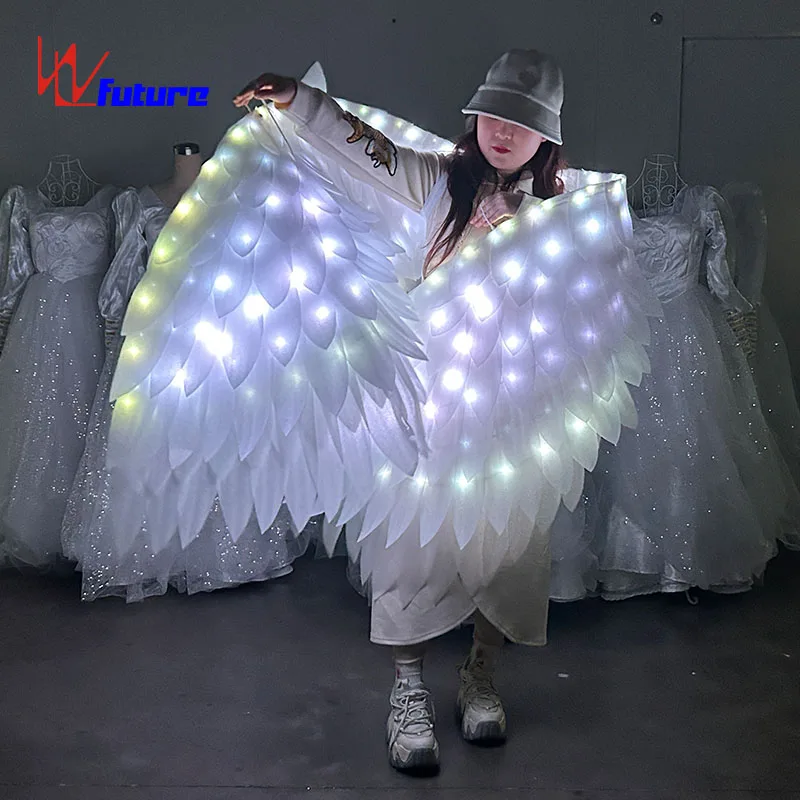 WL-0373 LED Light Angel Isis Wings Carnival Dance Costumes Showgirl Performance Wear Exotic Dancewear
