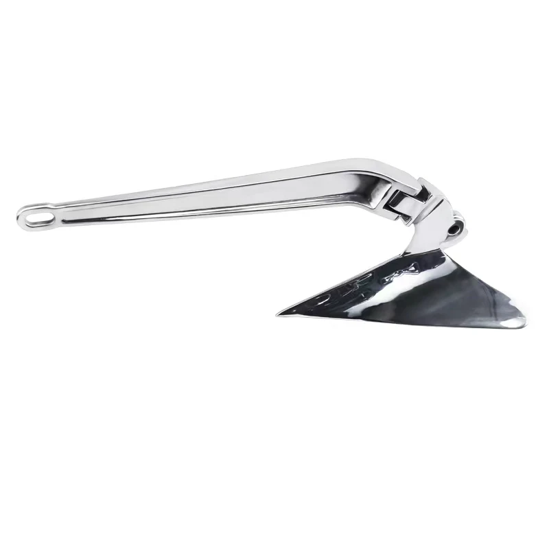 Shanghang Marine Hardware Boat Stainless Steel Mirror Polished Boat Plough Anchor Wing Anchor For Sale