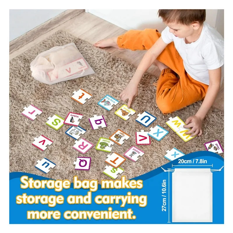 Alphabet Puzzle Cards ABC puzzle Alphabet Learning Toys Matching Letter Game Preschool Learning Activities