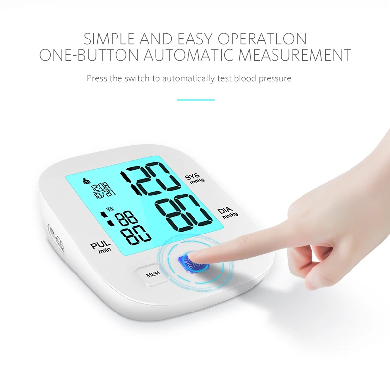 High Blood Pressure Medicine Sphygmomanometer  Digital Electronic Upper Arm Tensiometre Bp Monitor Blood Pressure Monitor