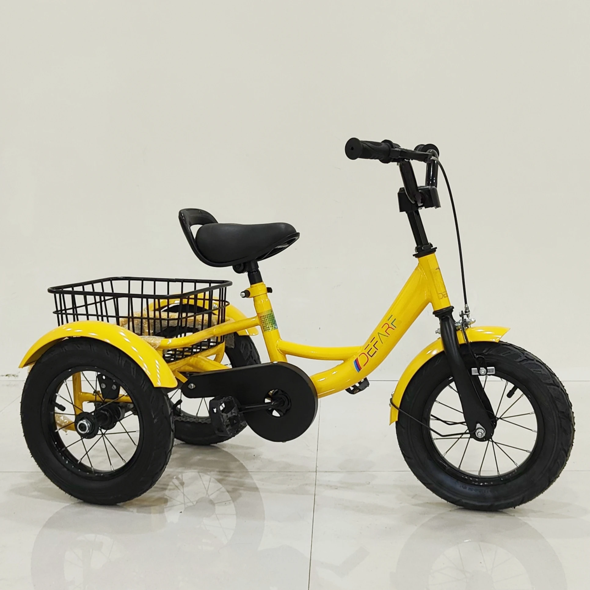 HOSH ebike оптовая продажа разноцветный стальной каркас грузовой велосипед для детей 2 3 4 5 лет желтый черный