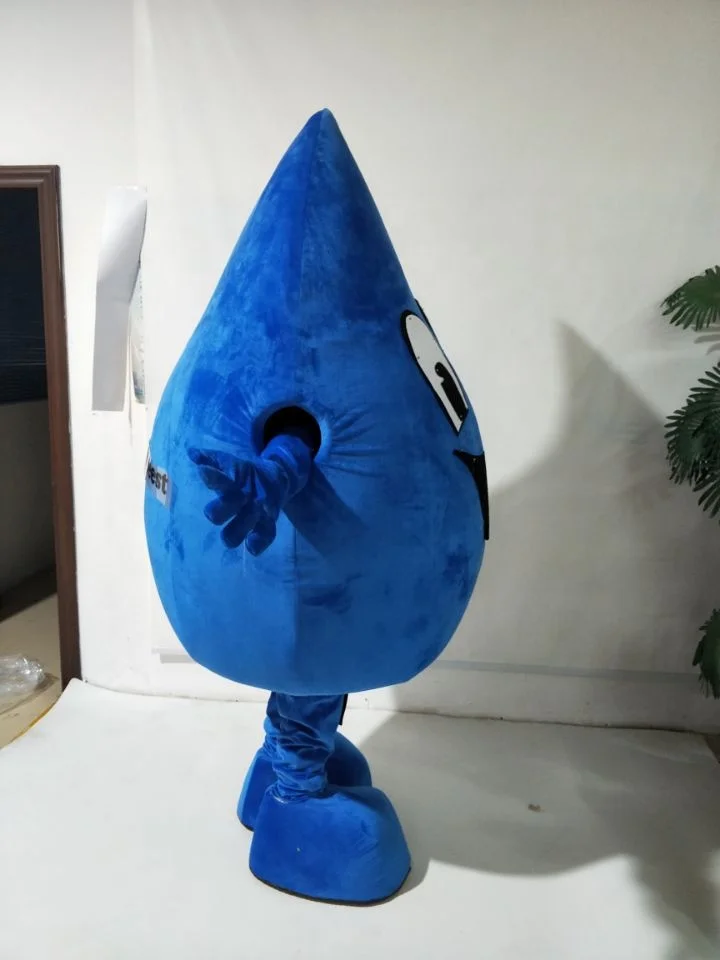 2019 Best selling soft plush water drop custom mascot costumes drip character mascot costumes for kids party