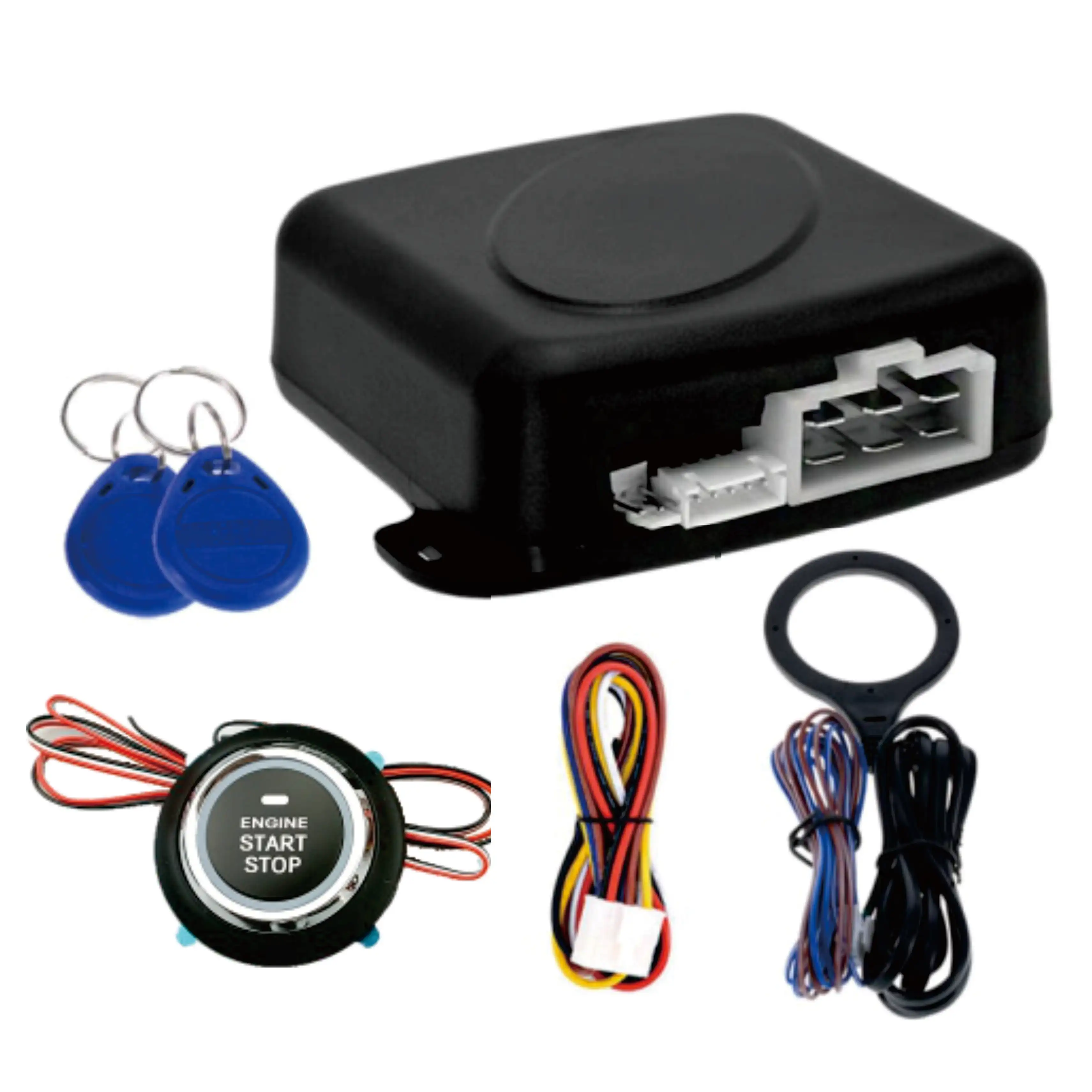 Universal Car Engine Push Start Button RFID Engine Lock Ignition Starter Keyless Go Push Button Engine Start Stop For Car Alarm