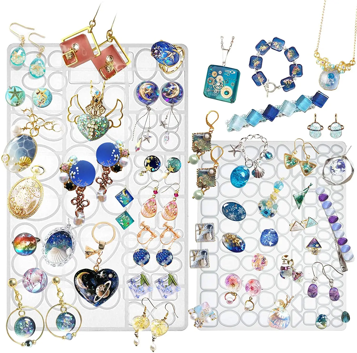 2024 Pendant Mold for DIY Handmade Epoxy Silicone Jewelry Resin Casting Molds for Women