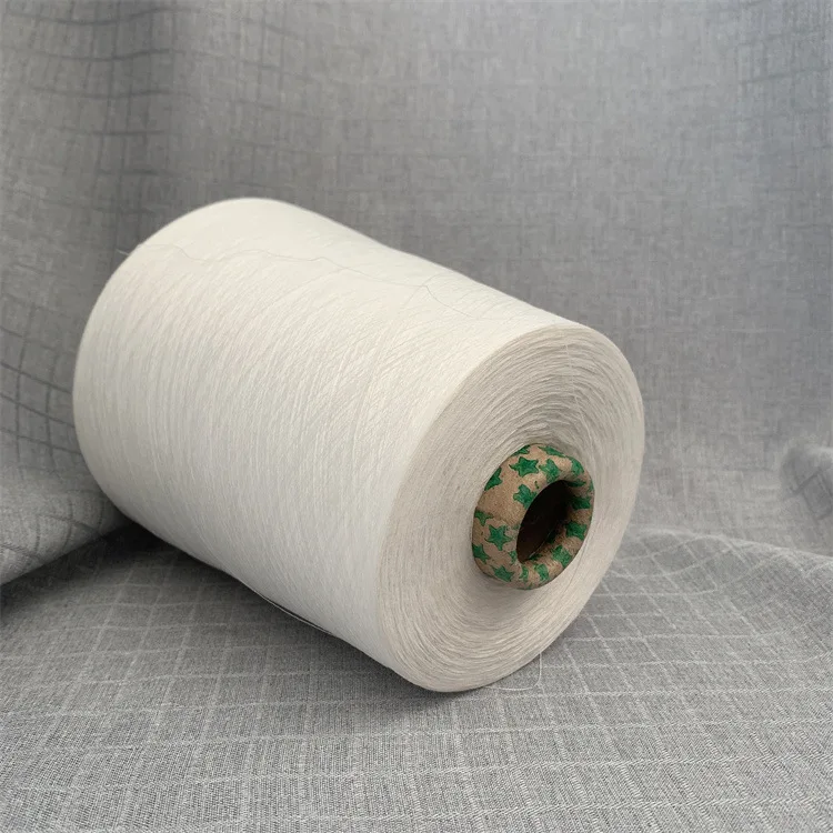 Low price 100% cotton yarn manufacturer 4ply 100% Cotton Carded Cotton Open End fabric Yarn For Weaving