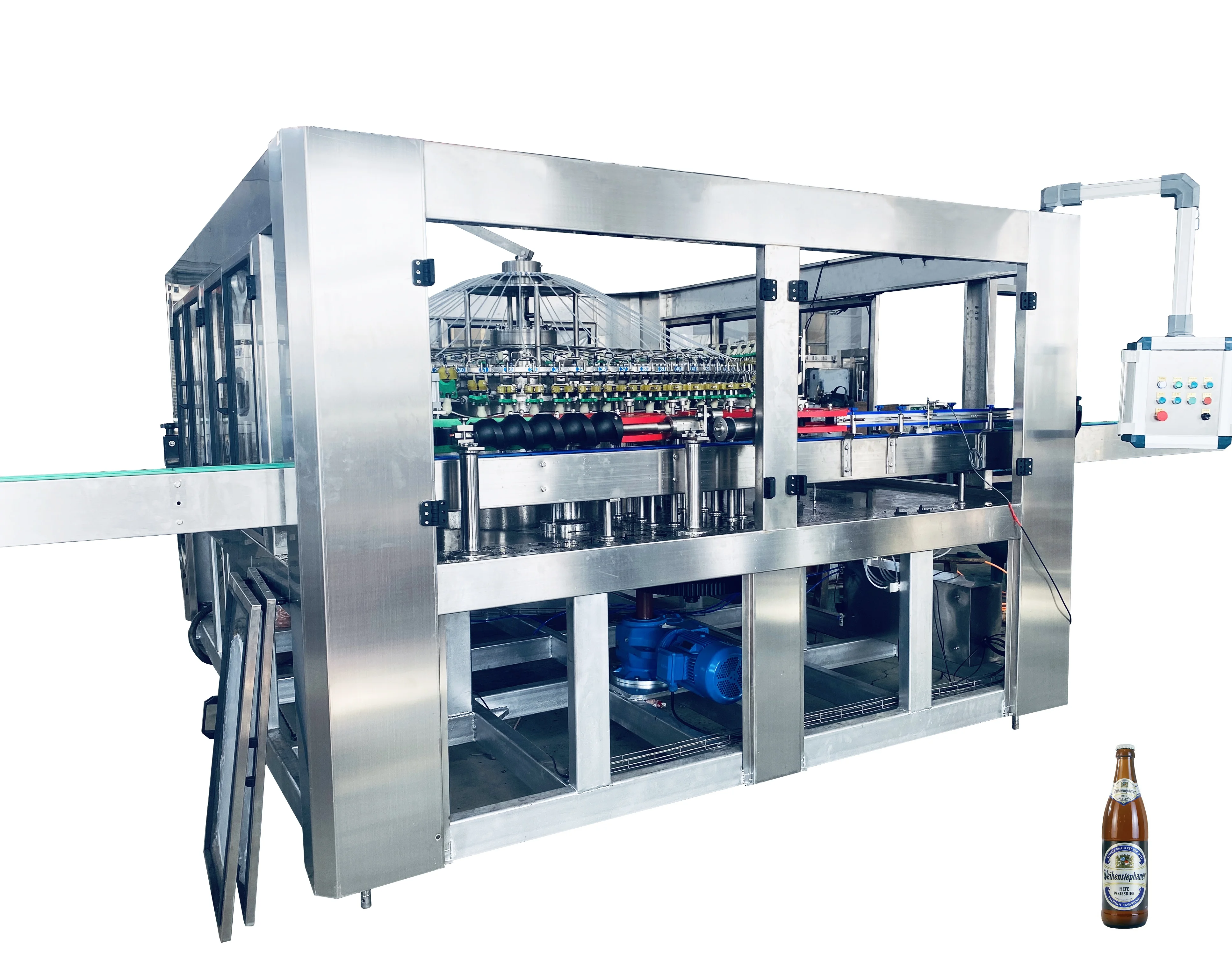 Automatic 72 Heads High Speed Glass Bottle Washing Machine