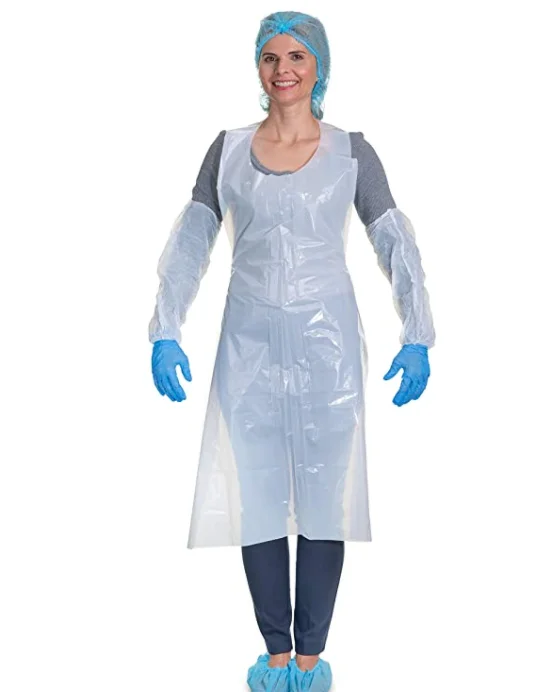 disposable plastic apron HDPE CPE medical pe aprons make machine kitchen hairdresser hair salon use apron making machine
