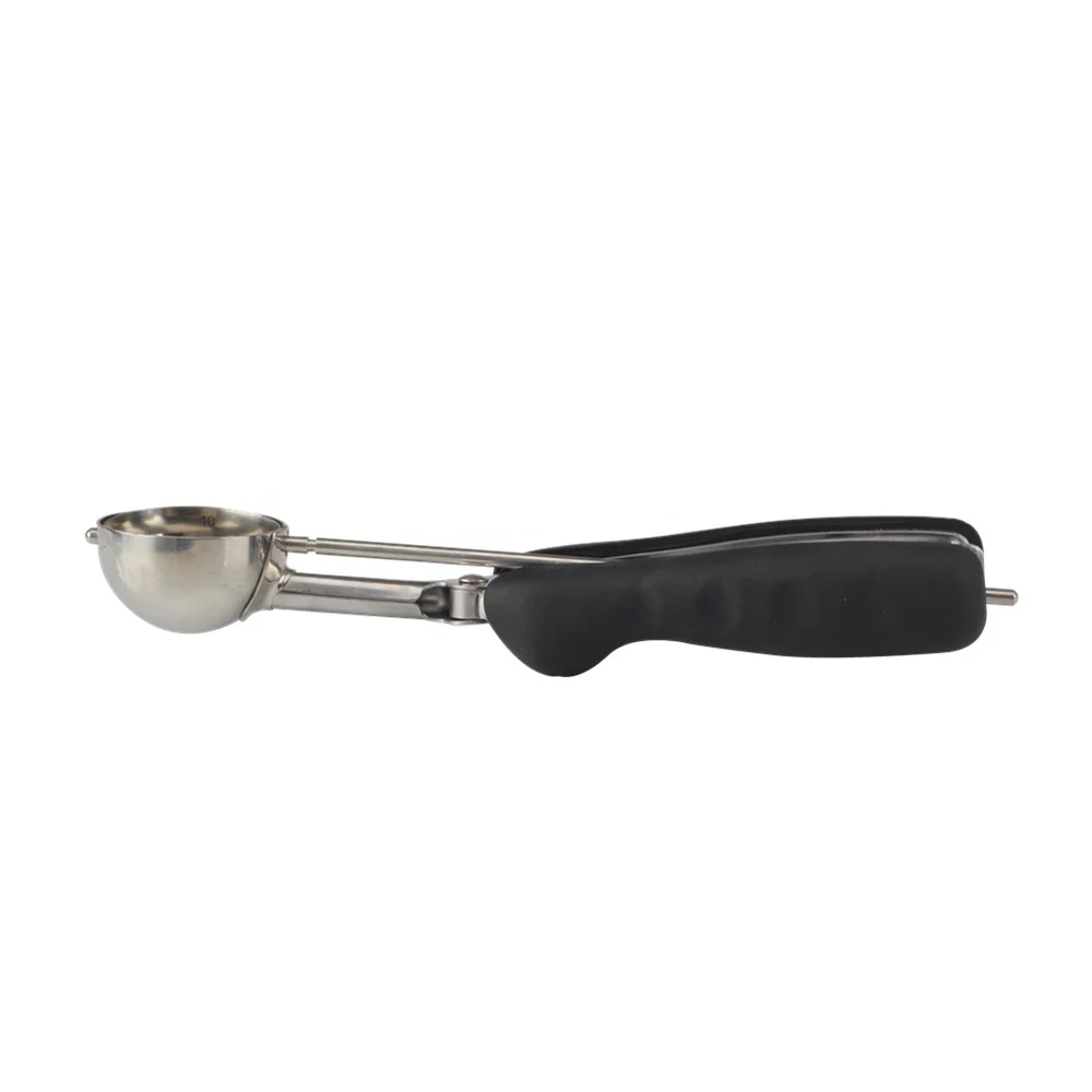 Ice Cream Scoop with Trigger Lever and Comfort Grip Handle
