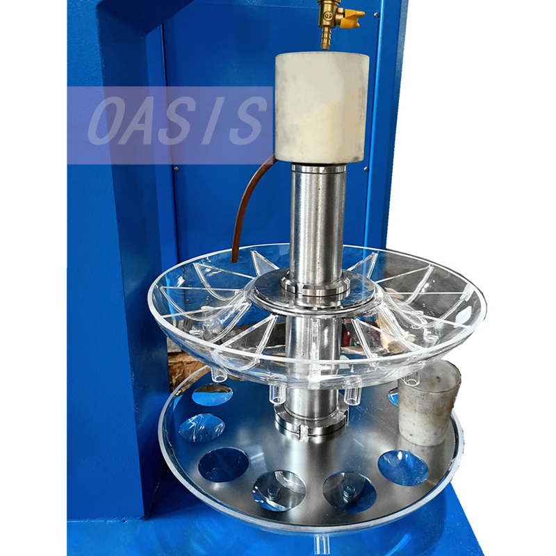 High Efficient Laboratory Wet Rotary Sample Divider For Geological Building Material Testing ore separating