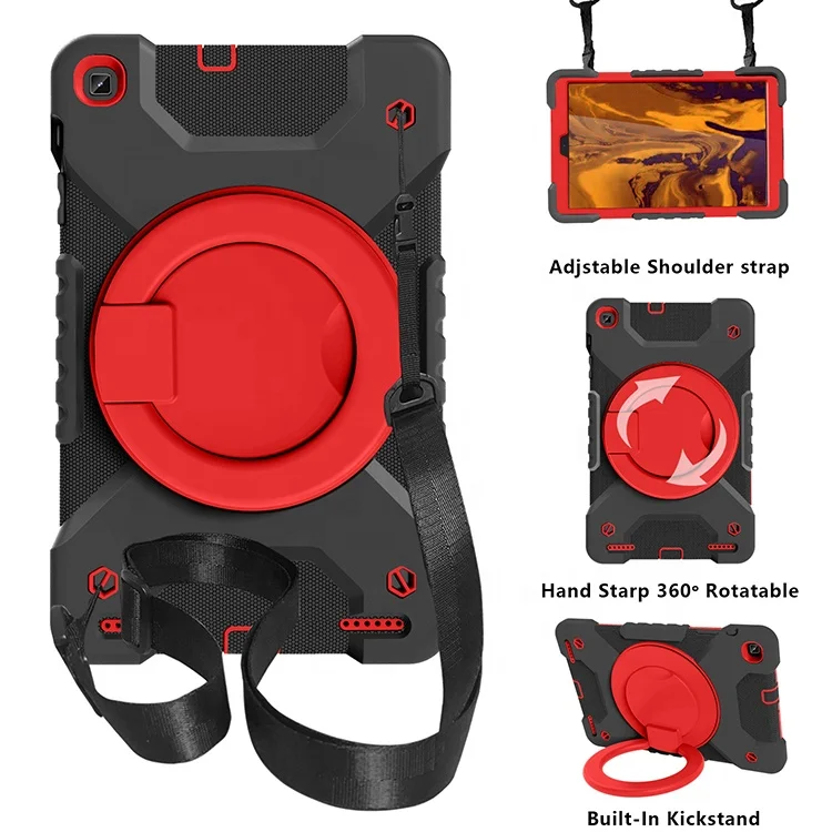 Custom Anti Explosion Protective  360 Rotating Stand Strap EVA Foam Shockproof Kids For samsung A7 10.4  Inch Kids Tablet case