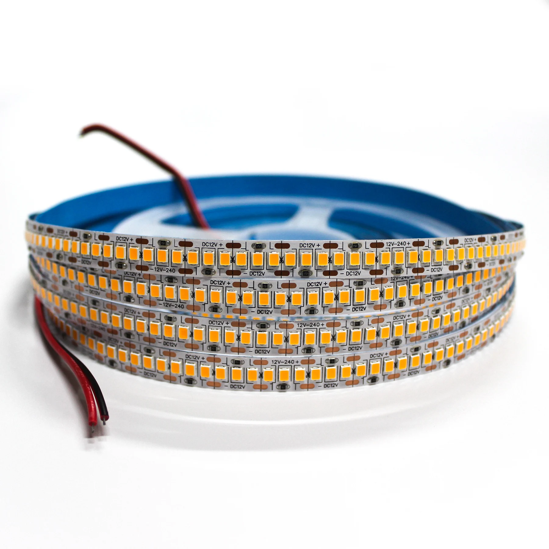 SMD 2835 12v 24v Warm White High Density 240 Led Per Meter Strip