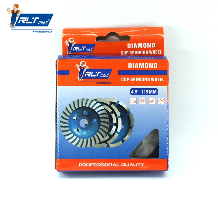 Rlt TOOLS Factory Price grinding cup wheels 4inch diamond grinding cup wheels for granite