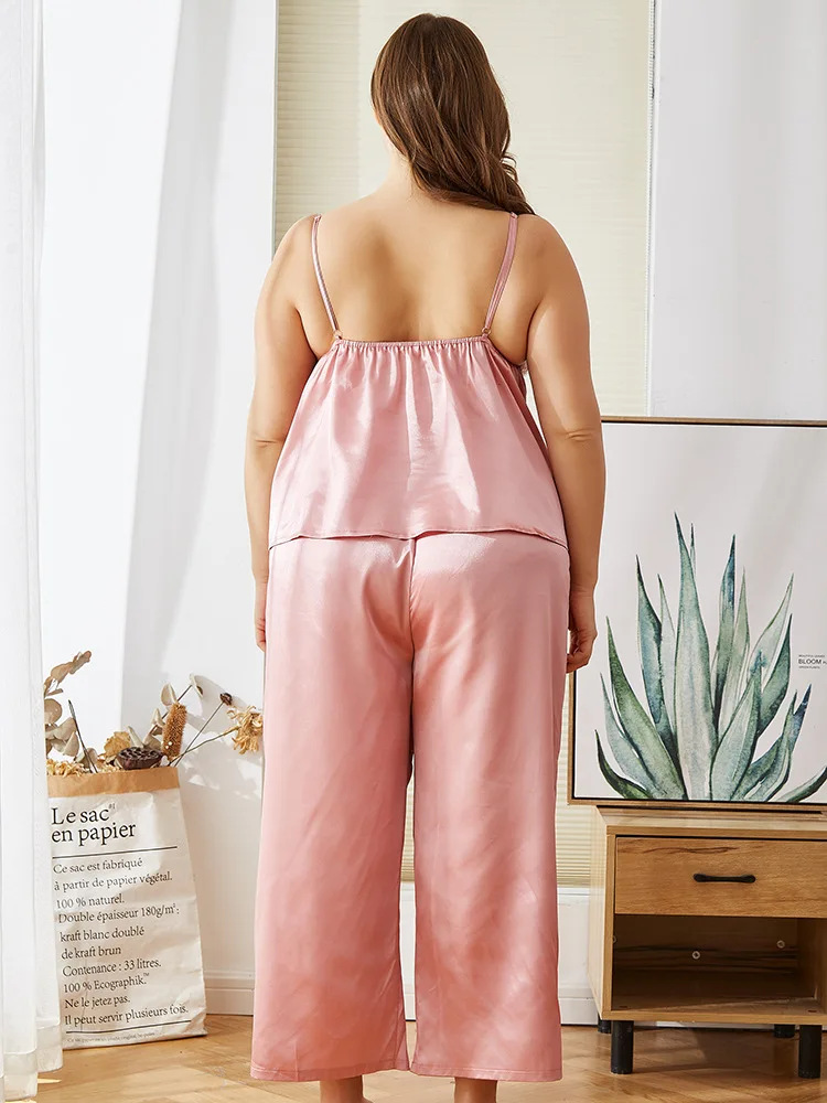  2021 горячая Распродажа кружевной сексуальный очень большой топ с лямкой на шее Домашняя одежда пижамы для женщин